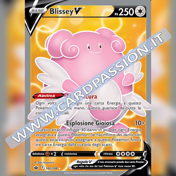 182/198 Blissey V (Full Art) | Regno Glaciale - Card Passion