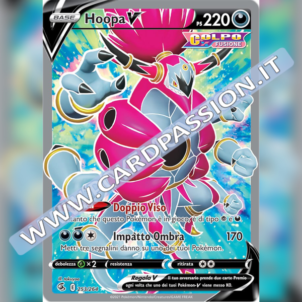 253/264 Hoopa V (Full Art) | Colpo Fusione - Card Passion