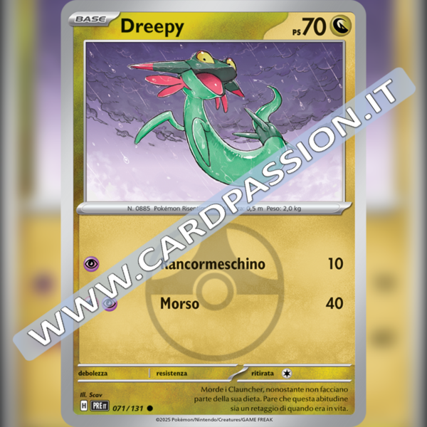 071/131 Dreepy Master Ball Reverse | Evoluzioni Prismatiche