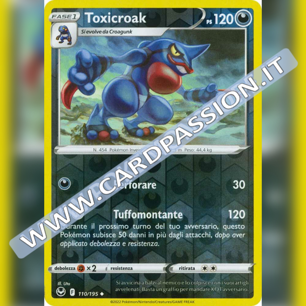 110/195 Toxicroak Reverse | Tempesta Argentata