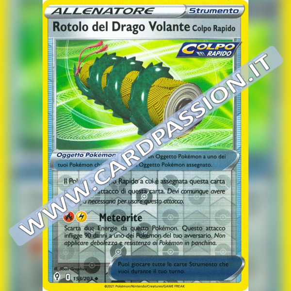 153/203 Rotolo del Drago Volante Reverse | Evoluzioni Eteree - Card Passion