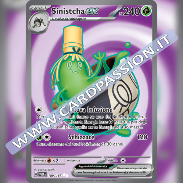 189/167 Sinistcha ex (Full Art) | Crepuscolo Mascherato