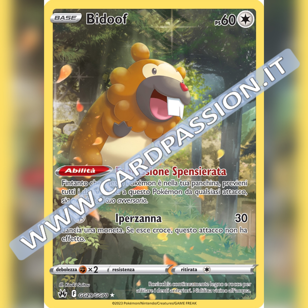 GG29/GG70 Bidoof Galleria di Galar | Zenit Regale