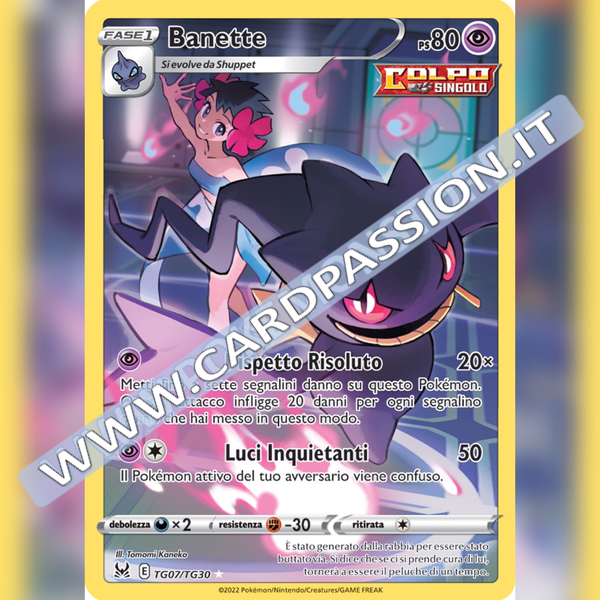 TG07/TG30 Banette | Origine Perduta - Card Passion