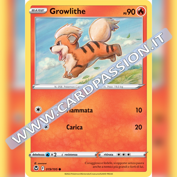 019/195 Growlithe | Tempesta Argentata
