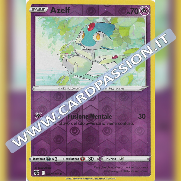 067/189 Azelf Non Comune Reverse | Lucentezza Siderale - Card Passion