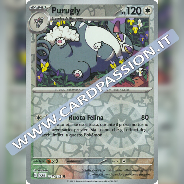 117/142 Purugly Reverse | Corona Astrale