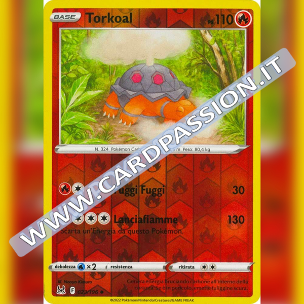 023/196 Torkoal Reverse | Origine Perduta - Card Passion