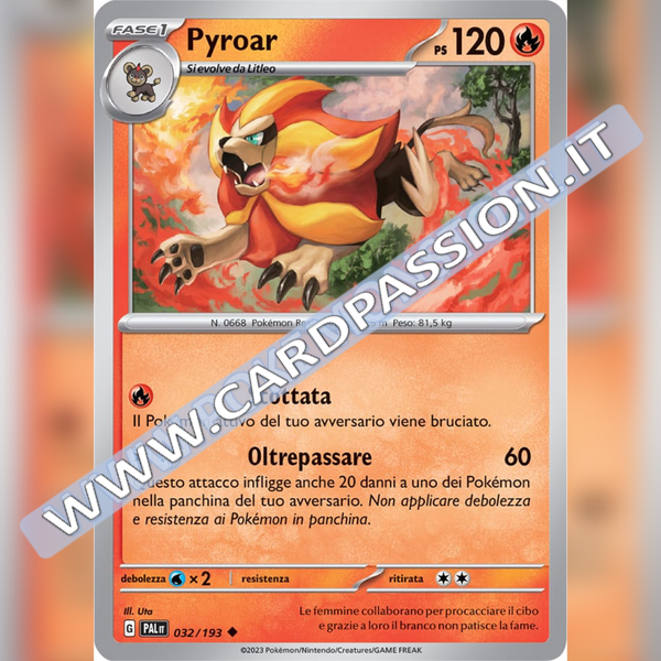 032/193 Pyroar | Evoluzioni a Paldea