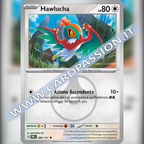089/131 Hawlucha Master Ball Reverse | Evoluzioni Prismatiche