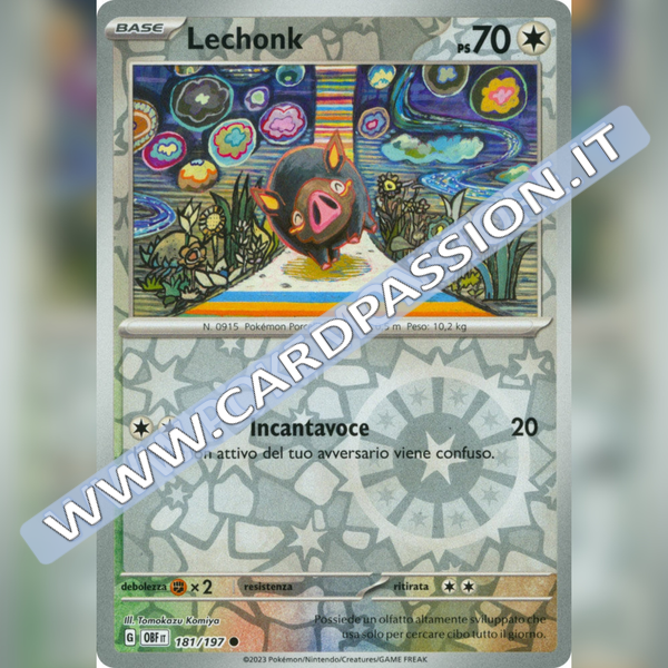 181/197 Lechonk Reverse | Ossidiana Infuocata