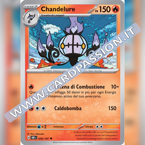 038/197 Chandelure | Ossidiana Infuocata