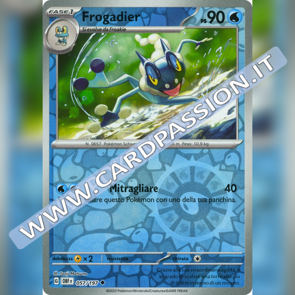 057/197 Frogadier Reverse | Ossidiana Infuocata