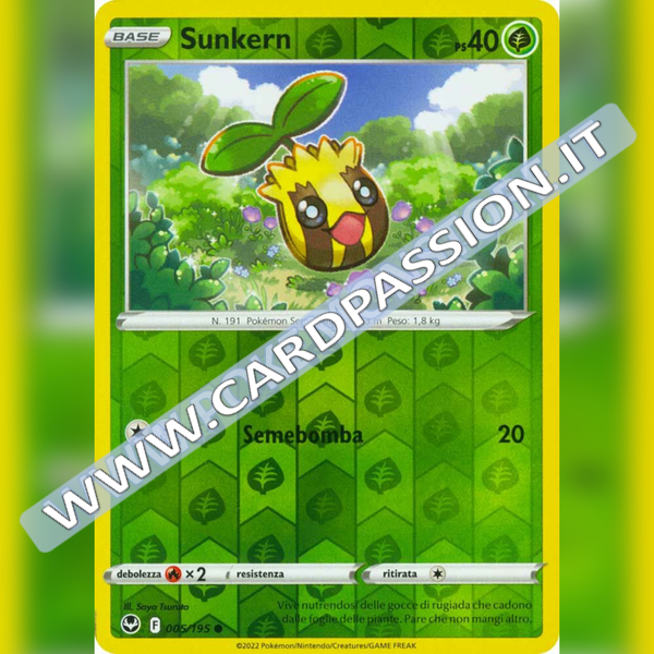 005/195 Sunkern Reverse | Tempesta Argentata