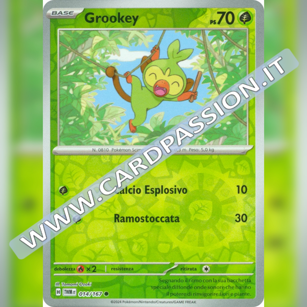 014/167 Grookey Reverse | Crepuscolo Mascherato
