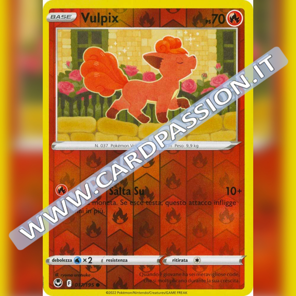 017/195 Vulpix Reverse | Tempesta Argentata