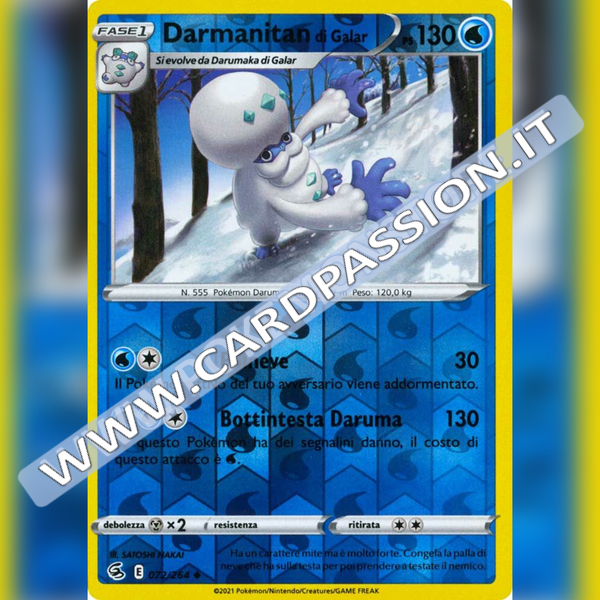 072/264 Darmanitan di Galar Reverse | Colpo Fusione - Card Passion