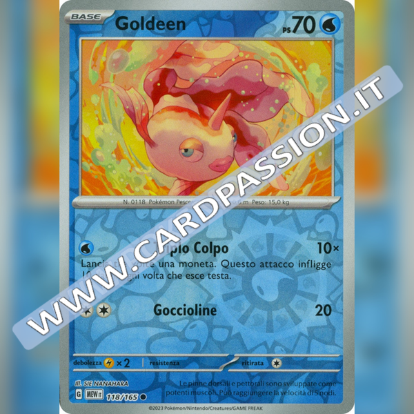 118/165 Goldeen Reverse | Scarlatto e Violetto 151