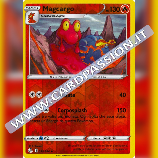 035/264 Magcargo Reverse | Colpo Fusione - Card Passion