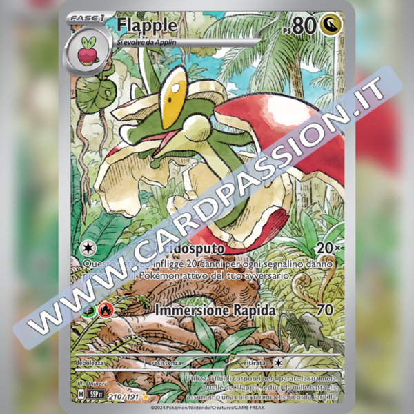 210/191 Flapple Illustrazione Rara | Scintille Folgoranti