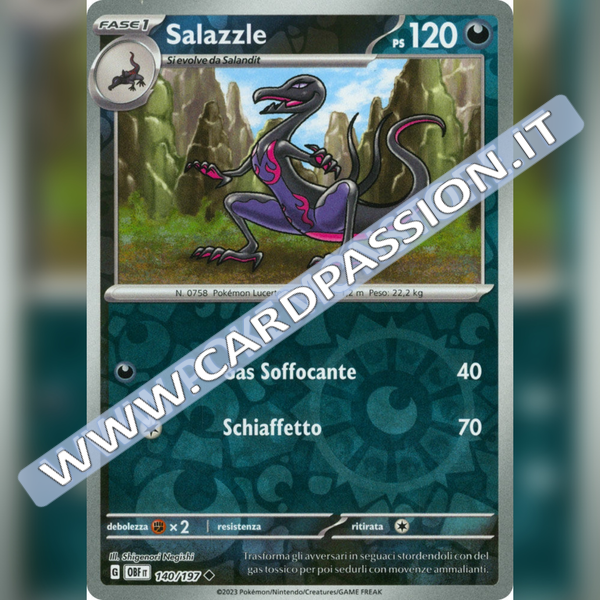 140/197 Salazzle Reverse | Ossidiana Infuocata