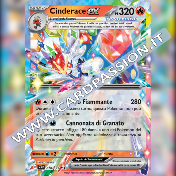 028/142 Cinderace ex | Corona Astrale