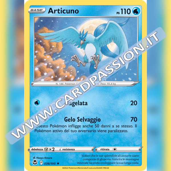036/195 Articuno Holo | Tempesta Argentata