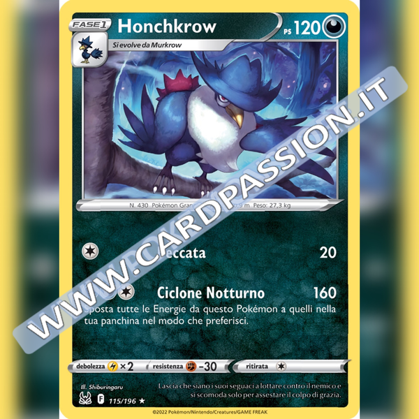 115/196 Honchkrow | Origine Perduta - Card Passion