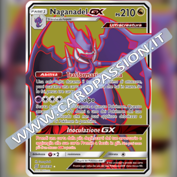 230/236 Naganadel GX (Full Art) | Sintonia Mentale - Card Passion