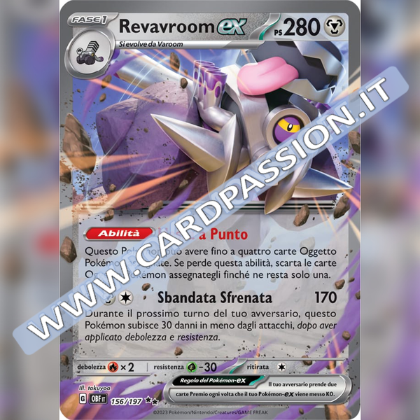 156/197 Revavroom ex | Ossidiana Infuocata