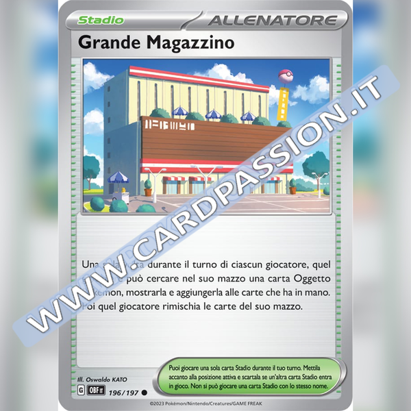 196/197 Grande Magazzino | Ossidiana Infuocata