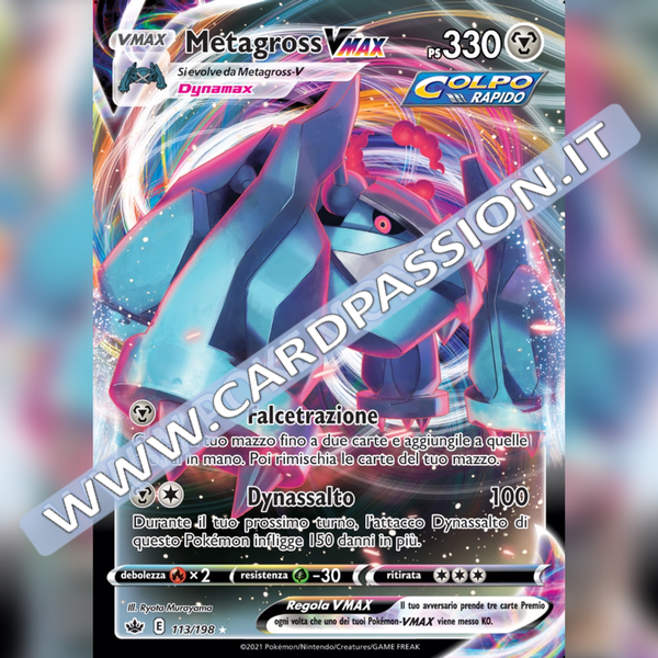 113/198 Metagross VMax | Regno Glaciale - Card Passion