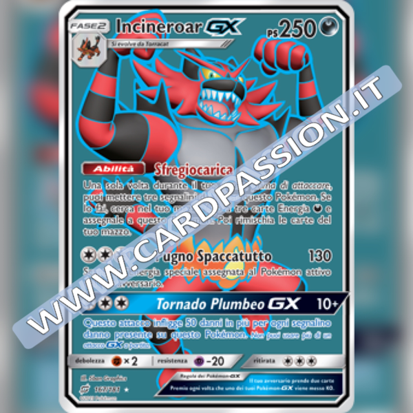 167/181 Incineroar GX (Full Art) | Gioco di Squadra - Card Passion