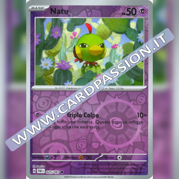 025/091 Natu Reverse | Destino di Paldea