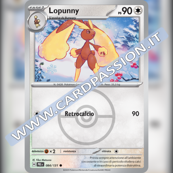084/131 Lopunny Poke Ball Reverse | Evoluzioni Prismatiche