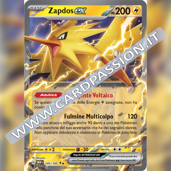 145/165 Zapdos ex | Scarlatto e Violetto 151