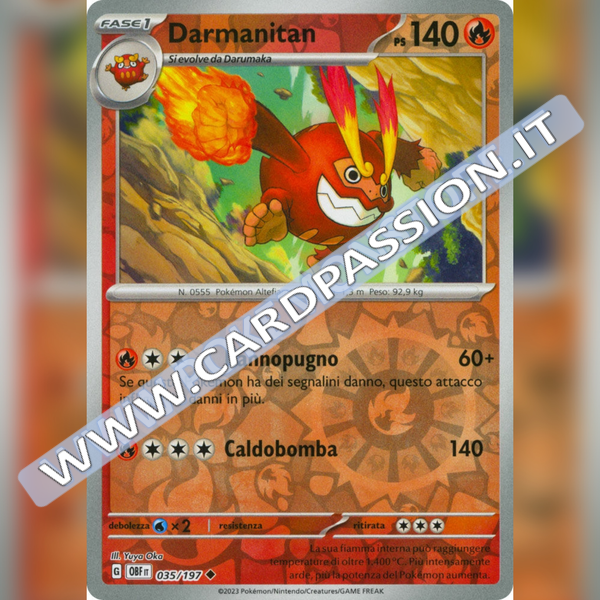 035/197 Darmanitan Reverse | Ossidiana Infuocata