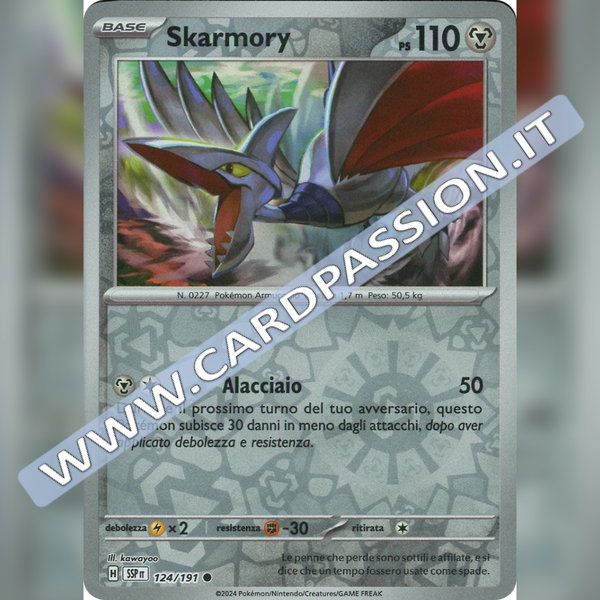 124/191 Skarmory Reverse | Scintille Folgoranti