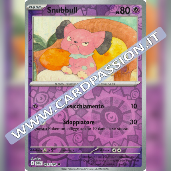 087/197 Snubbull Reverse | Ossidiana Infuocata
