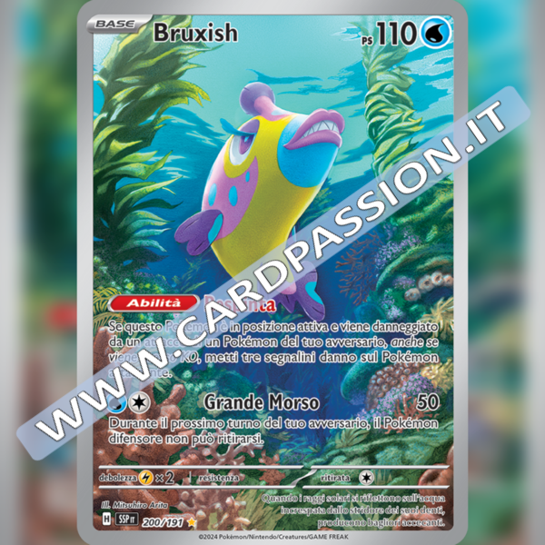200/191 Bruxish Illustrazione Rara | Scintille Folgoranti