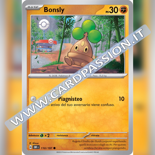 110/197 Bonsly | Ossidiana Infuocata