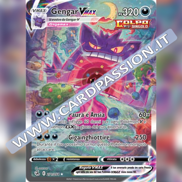 271/264 Gengar VMax Alternative Art | Colpo Fusione - Card Passion