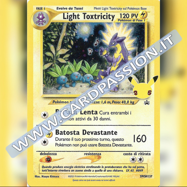 SWSH137 Light Toxtricity Holo | Black Star Promo - Card Passion