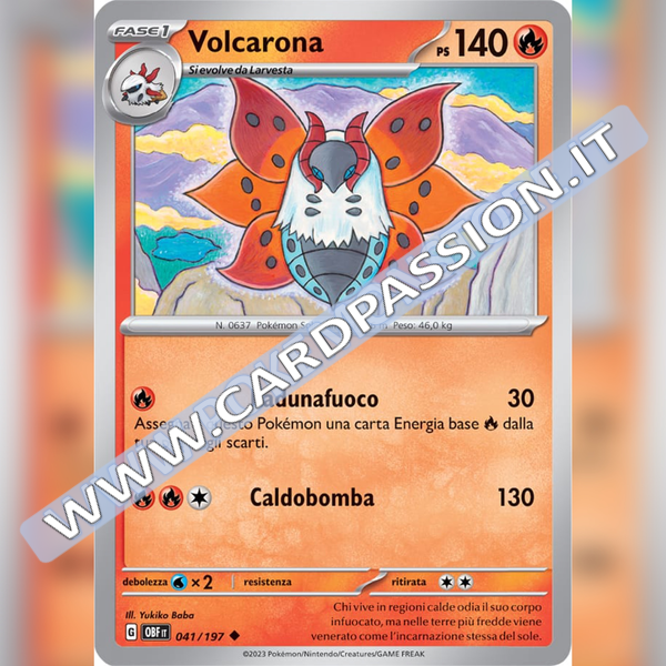 041/197 Volcarona | Ossidiana Infuocata
