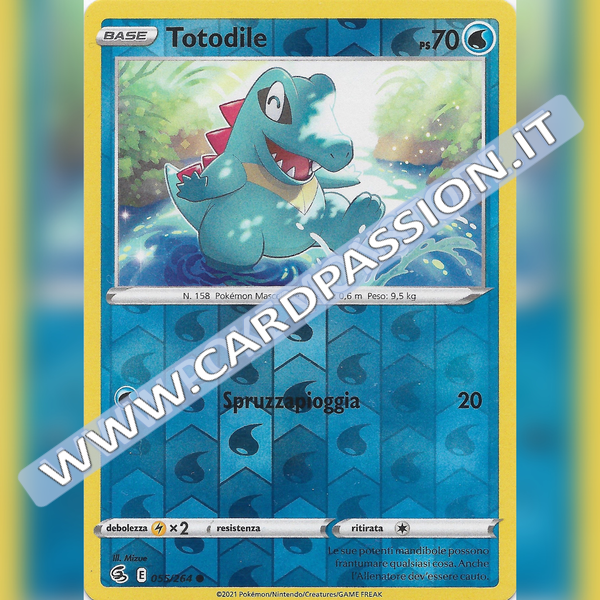 055/264 Totodile Reverse | Colpo Fusione - Card Passion