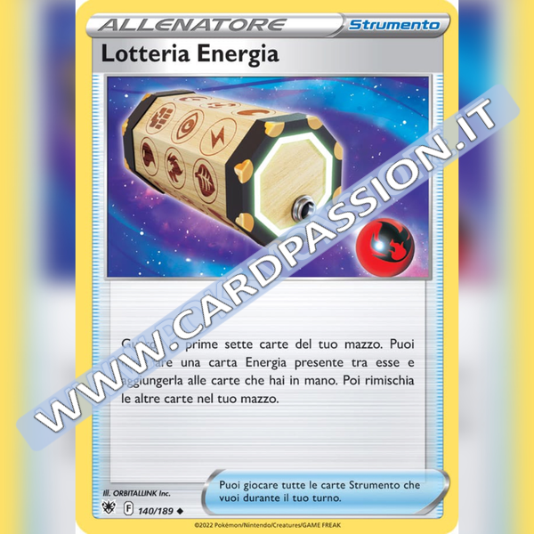 140/189 Lotteria Energia Non Comune | Lucentezza Siderale - Card Passion