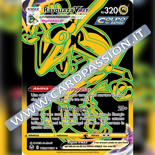 TG29/TG30 Rayquaza VMax Black Gold | Tempesta Argentata