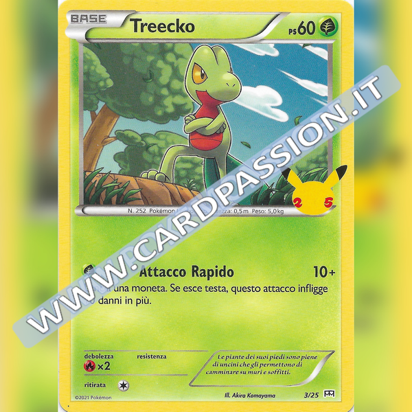 03/25 Treecko Non Holo | McDonald's 25esimo Anniversario - Card Passion