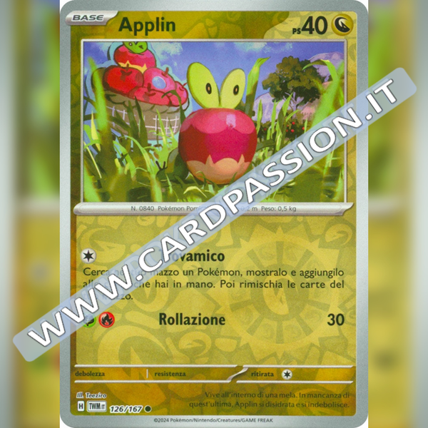 126/167 Applin Reverse | Crepuscolo Mascherato