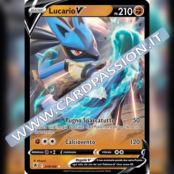 078/189 Lucario V | Lucentezza Siderale - Card Passion